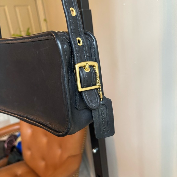 Vintage Coach #9167 Legacy Black Leather Belt Crossbody Bag - Picture 3 of 12